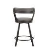 Homelegance Appert Counter Height Chair, Gray 5566-24GY