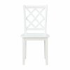 Homelegance Astoria Dining Set Dining Set, White, Table + 4 Chairs 5892WT