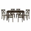 Homelegance Challis Dining Set, Table + 6 Chairs 5905