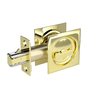 Richelieu 2 716inch 62 mm Square Pocket Door Privacy Pull, Bright Brass 17SBB42