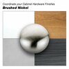 Richelieu Hardware 1 23/32-inch (44 mm) x 29/32-inch (23 mm) Brushed Nickel Contemporary Cabinet Knob BP734544195