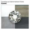 Richelieu Hardware 1 9/16 in (40 mm) Clear, Crystal, Chrome Contemporary Metal, Crystal Cabinet Knob BP87374014011