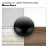 Richelieu Hardware 1 11/32 in (34 mm) Matte Black Contemporary Cabinet Knob BP872634900
