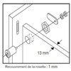 Richelieu 34 in 191 mm Cam Lock for max 1932 in 15 mm Panel Thickness  Chrome 225080140