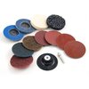 Richelieu Hardware (12 Piece) 3-inch (76 mm) 36 to 120 Grit Twist Lock Assorted Discs with Backing Pad Set 274071