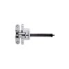 Richelieu 4 58inch 117 mm x 1inch 25 mm Full Mortise Concealed Spring Close Hinge, Satin Chrome 421216145