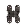 Richelieu 4 58inch 117 mm x 1 18inch 29 mm Full Mortise Concealed Hinge, OilRubbed Bronze 429218ORB