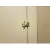 Richelieu 2 12inch 64 mm Strike and Keeper for Inswing Bathroom Partition Door, Chrome 51100140