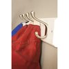 Onward 1 1316inch 46 mm and 3 38inch 86 mm Utility Metal Hook and Coat Hook Set, White Finish 6pc 60601WR