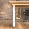 Richelieu Hardware Adjustable Table Leg, 25 3/4 in (654 mm), Chrome 613710140