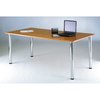 Richelieu Hardware Adjustable Table Leg, 27 1/2 in (700 mm), Chrome, PK 4 615710140