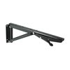 Richelieu 12 in 305mm Folding Support Bracket with Extension, Black Finish 657790