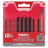 Richelieu Hardware (10-Piece) General-Purpose High Speed Steel and High Carbon Steel Jigsaw Blade Set 827751