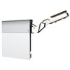 Richelieu Atmos 107 Degree LightDuty SoftClose LiftUp Hinge for Frameless Cabinet, White and Gray AT00LD30