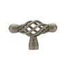 Richelieu Hardware 2 5/32 in. X 25/32 in. (55 mm x 20 mm) Natural Iron Traditional Metal Cabinet Knob BP10555908