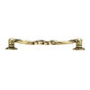 Richelieu Hardware 4-1/4 in. (108 mm) Center-to-Center Burnished Brass Traditional Pendant and Ring Pull BP3004108BB