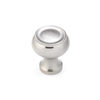 Richelieu Hardware 1 3/16 in (30 mm) Brushed Nickel Traditional Metal Cabinet Knob BP5120530195