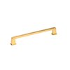 Richelieu Hardware 7 9/16-inch (192 mm) Center to Center Aurum Brushed Gold Traditional Cabinet Pull BP8695192158