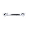 Richelieu Hardware 3 3/4 in (96 mm) Center-to-Center Chrome Traditional Drawer Pull BP881896140