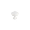 Richelieu Hardware 1 9/16 in (40 mm) White Contemporary Cabinet Knob BP90414030