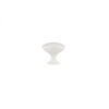 Richelieu Hardware 1 9/16 in (40 mm) White Contemporary Cabinet Knob BP90414030