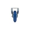 Richelieu Hardware Industrial Blue Elastic Rubber Caster, Fixed, with Plate, Blue F08337