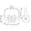 Onward Cylindrical Leverset  FH Series  Passage FH1210