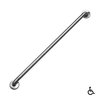 Richelieu 18inch 457 mm Straight Stainless Steel ADA Grab Bar GA125S18T