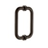 Richelieu 6inch 152 mm Center to Center Tubular BacktoBack Pull for Glass Shower Door, OilRubbed Bronze SDTRDB07506ORB