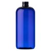 Tricorbraun 16 oz Cobalt Blue PET Plastic Boston Round Bottle- 24-410 Neck Finish 027771