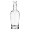 Tricorbraun 750 ml Glass Round Fluted Tapered Jimmy Lee Liquor Bottle 18.5 mm Bar Top Neck Finish, Clear 140950