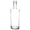 Tricorbraun 375 ml Clear Glass St. Louis Oval Liquor Bottle- 18.5 mm Bar Top Neck Finish 600070