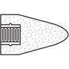 Norton Abrasives Gemini Grinding Cone, 2-3/4 Dia, 3-1/2 L, 24GR, AO 61463622387