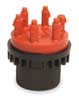 Rain Bird Six Outlet Emitter, Red/Black, Plastic MANIF2-1PK