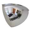 Zoro Select 18" Dia. Indoor Quarter Dome Mirror, 90° Viewing Angle ONV-90-18-PC