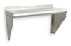Zoro Select Stainless Steel Wall Shelf, 16"D x 36"W x 11-1/2"H, Silver 2HGC1