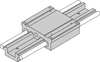 Thomson Linear Guide, Width 2.000 In, Length 12 In 2DA0800BL12