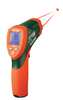 Extech Infrared Thermometer, Backlit LCD, -58 Degrees  to 1832 Degrees F, Single Dot Laser Sighting 42512