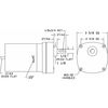 Dayton AC Gearmotor, 165.0 in-lb Max. Torque, 33 RPM Nameplate RPM, 115V AC Voltage, 1 Phase 2H600