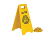 Tough Guy Floor Safety Sign, 24 in H, 11 29/36 in W, Polypropylene, Trapezoid, 2LEA8 2LEA8
