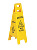 Tough Guy Floor Safety Sign, 37 in H, 12 in W, Plastic, Trapezoid, English, 2LEA7 2LEA7