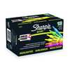 Sharpie Smear Guard Highlighter Set, Chisel Tip Fluorescent Colors PK12 25053