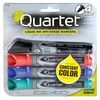 Quartet Dry Erase Marker Set, Chisel Tip, Assorted, PK4 5001MA