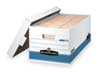 Bankers Box Banker Box, Ltr, Wht/Blue, PK12 00701