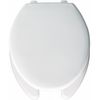 Bemis Toilet Seat, With Cover, Plastic, Elongated, White 1950-000