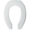 Bemis Toilet Seat, Without Cover, Plastic, Elongated, White 2L2155T-000