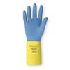 Ansell 13" Chemical Resistant Gloves, Natural Rubber Latex/Neoprene, 7, 1 PR 87-224