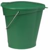 Vikan 3 gal. Round Hygienic Bucket, 12-3/4" H, 12 4/5 in Dia, Green, Polypropylene 56862