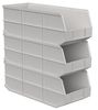 Akro-Mils 60 lb Shelf Storage Bin, Plastic, 8 1/4 in W, 7 in H, 20 1/2 in L, Beige 30348BEIGE