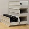 Akro-Mils 75 lb Shelf Storage Bin, Plastic, 11 in W, 7 in H, 20 1/2 in L, Beige 30358BEIGE